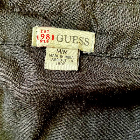 Guess Long Sleeve Shirt Dress - Picture 6 of 7